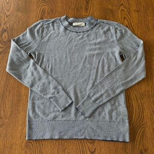 Everlane Women's Grey and Blue Sweater